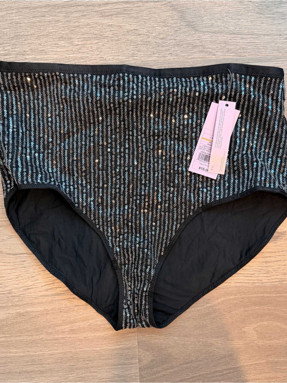 Black Sequin underwear